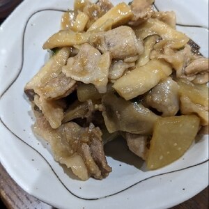 ホットクック☆豚肉と大根とキノコの味噌炒め煮